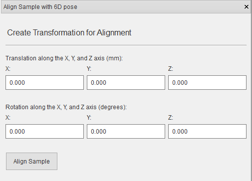 Align with 6D pose window