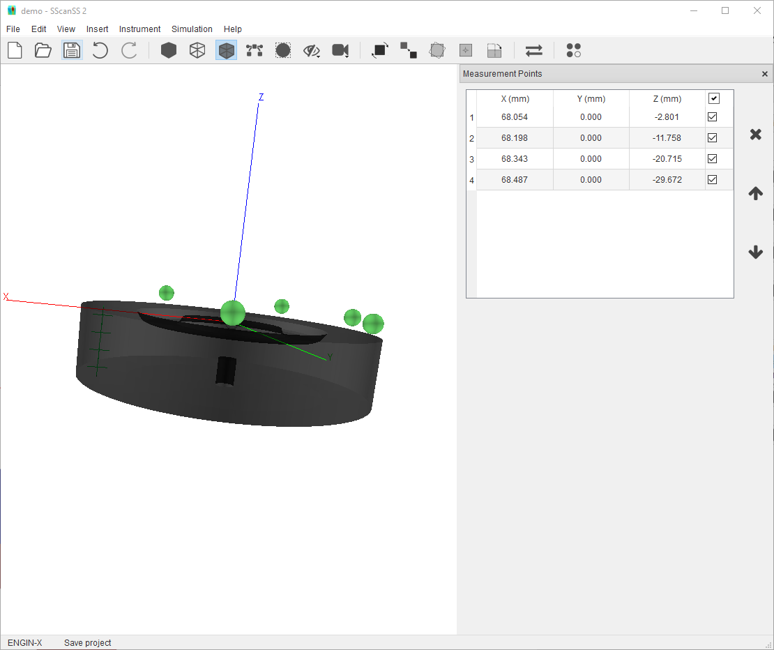 Insert Measurement Points