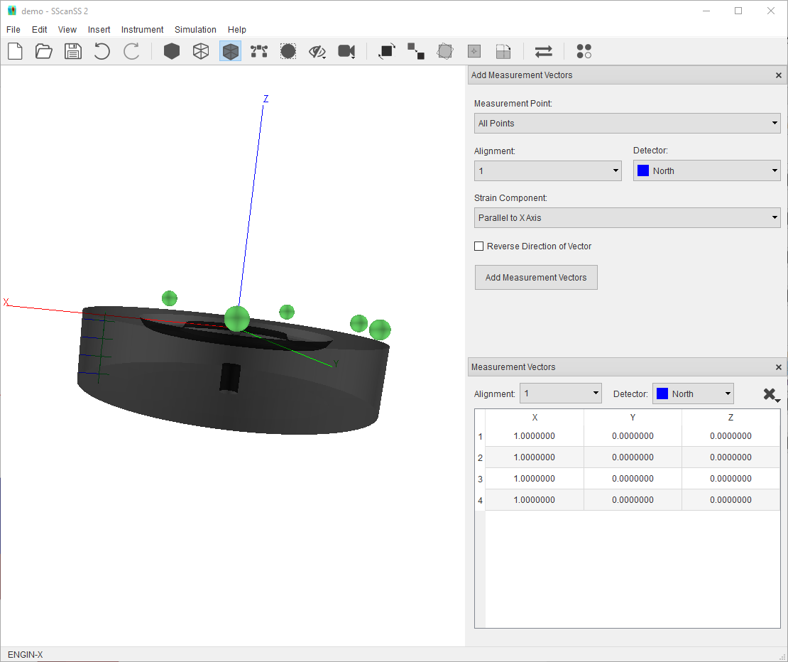 Insert Measurement Vectors