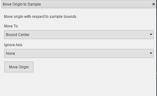 Move Origin to Sample Window