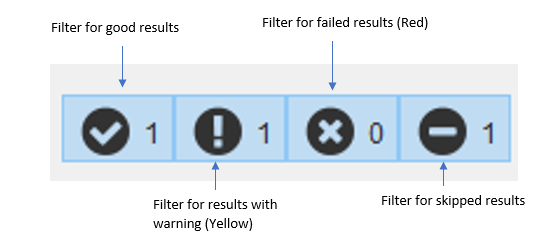 Simulation Result Filter Buttons