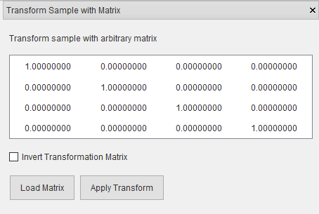 Transform Sample Window