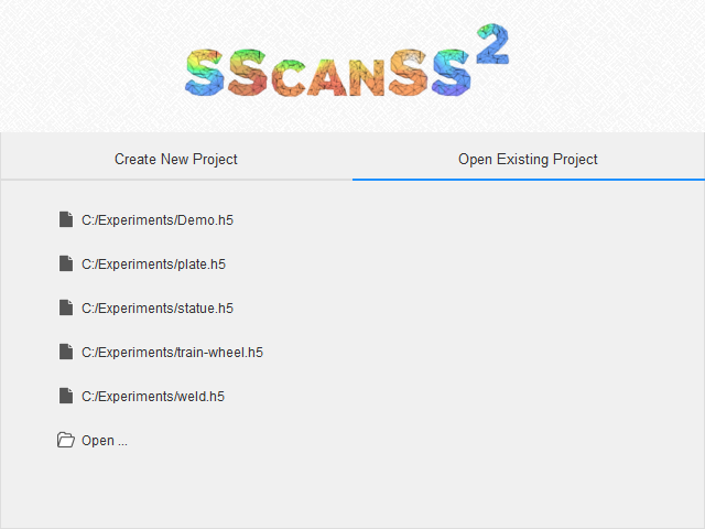 Open existing project